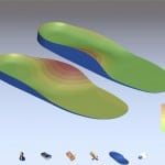Custom made orthoses from a 3d model of your foot