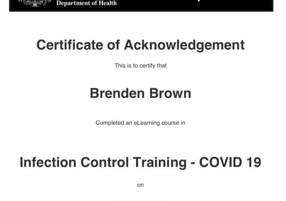 Health Department Training on COVID-19