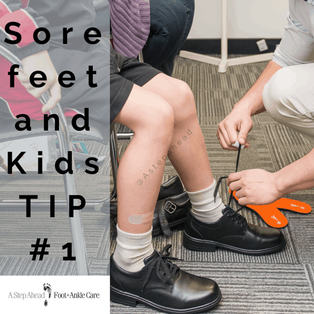 Sore Feet in Kids Tip #1